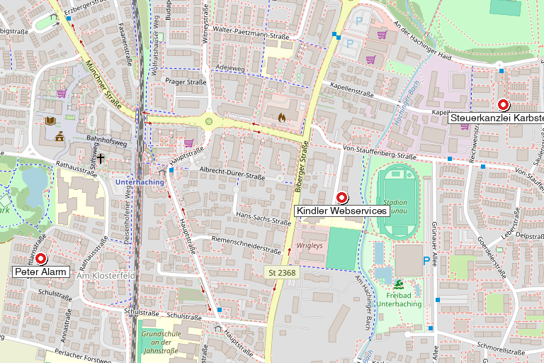 Karte mit allen Standorten